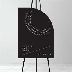 Cosmopolitan: Wedding Welcome Sign