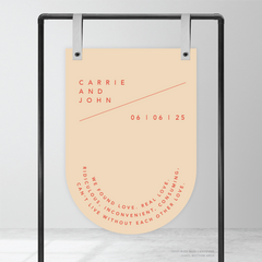 Cosmopolitan: Wedding Welcome Sign