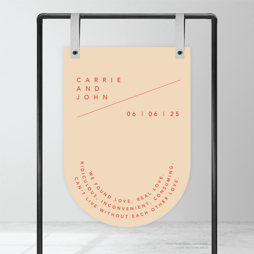 Cosmopolitan: Wedding Welcome Sign