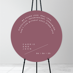 Cosmopolitan: Wedding Welcome Sign