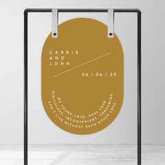 Cosmopolitan: Wedding Welcome Sign