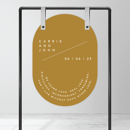 Cosmopolitan: Wedding Welcome Sign