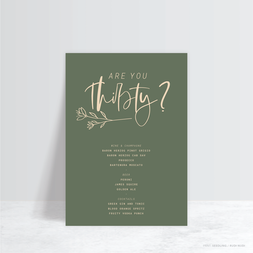 Daisuki: Wedding Bar Sign