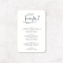 Daisuki: Wedding Menu