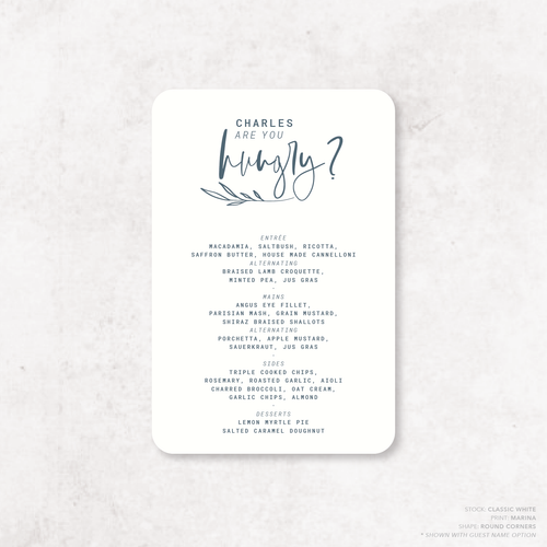 Daisuki: Wedding Menu