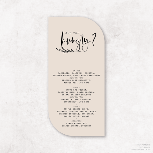 Daisuki: Wedding Menu