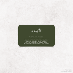 Daisuki: Wedding Note Card