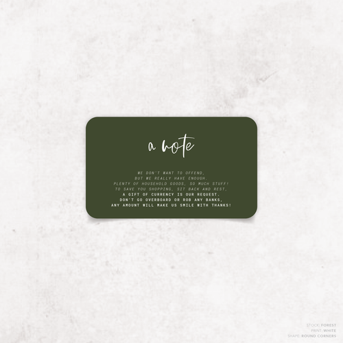 Daisuki: Wedding Note Card