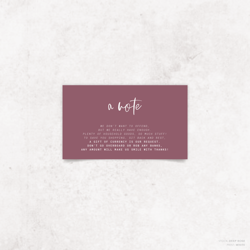 Daisuki: Wedding Note Card