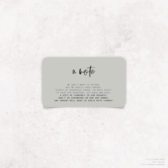 Daisuki: Wedding Note Card