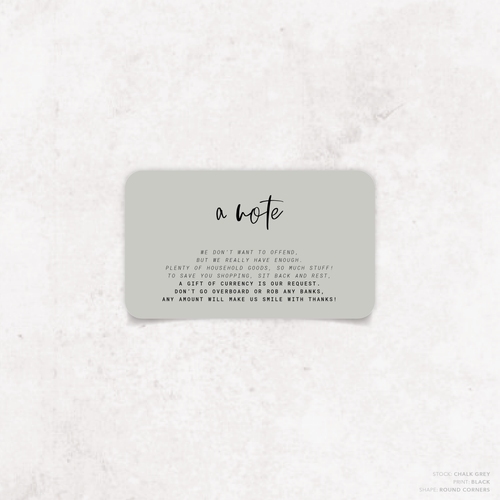 Daisuki: Wedding Note Card