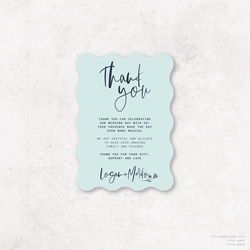 Daisuki: Wedding Thank You Card