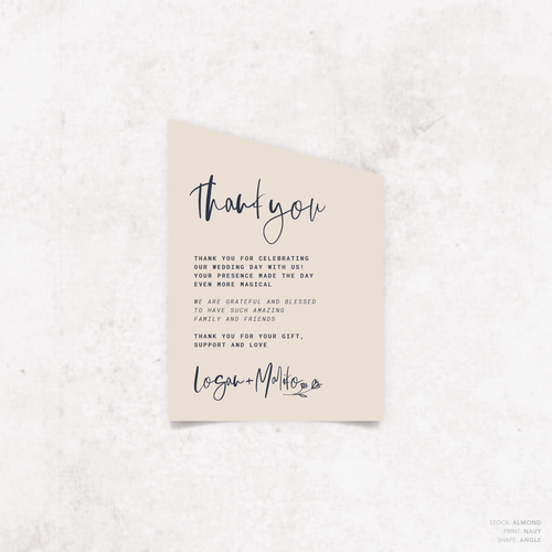 Daisuki: Wedding Thank You Card