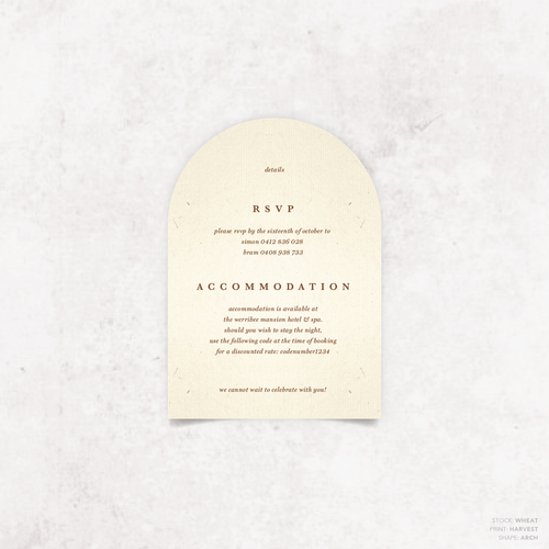 Ferris Wheel: Wedding Info Card