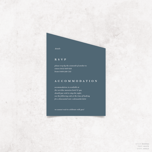 Ferris Wheel: Wedding Info Card