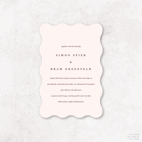 Ferris Wheel: Wedding Invitation