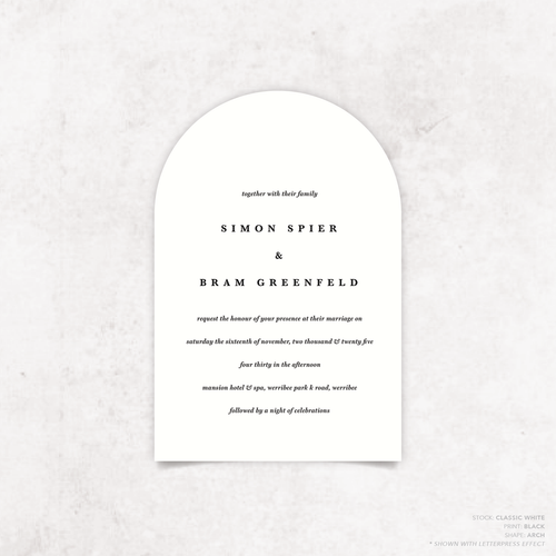 Ferris Wheel: Wedding Invitation