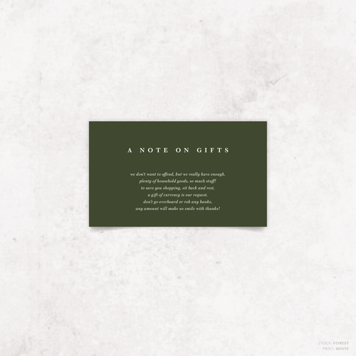 Ferris Wheel: Wedding Note Card