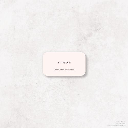 Ferris Wheel: Wedding Place Card