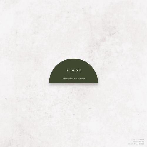 Ferris Wheel: Wedding Place Card