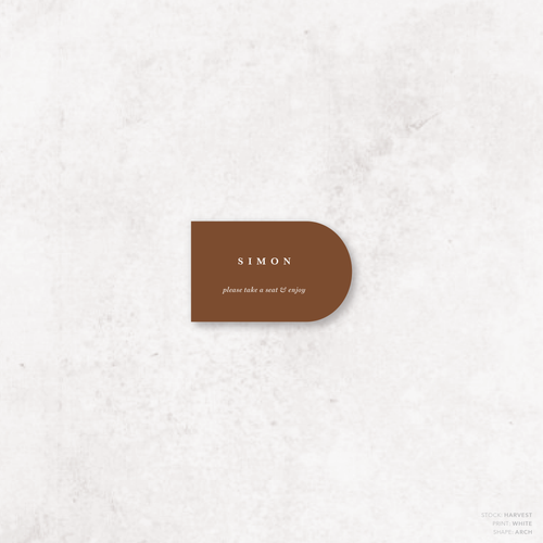 Ferris Wheel: Wedding Place Card