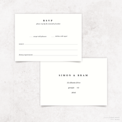 Ferris Wheel: Wedding RSVP Card