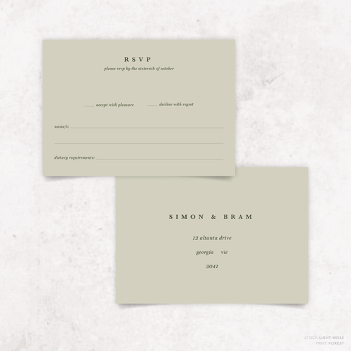 Ferris Wheel: Wedding RSVP Card