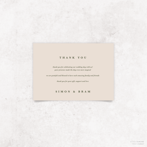 Ferris Wheel: Wedding Thank You Card