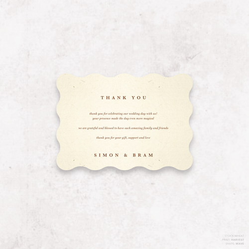 Ferris Wheel: Wedding Thank You Card