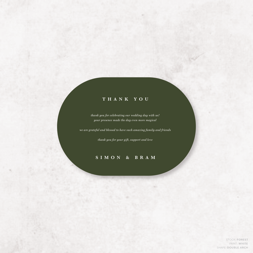 Ferris Wheel: Wedding Thank You Card