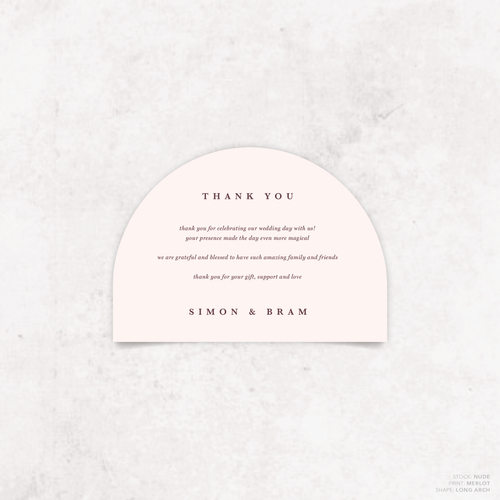 Ferris Wheel: Wedding Thank You Card