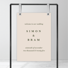 Ferris Wheel: Wedding Welcome Sign