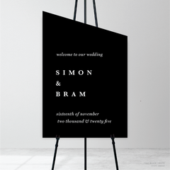 Ferris Wheel: Wedding Welcome Sign