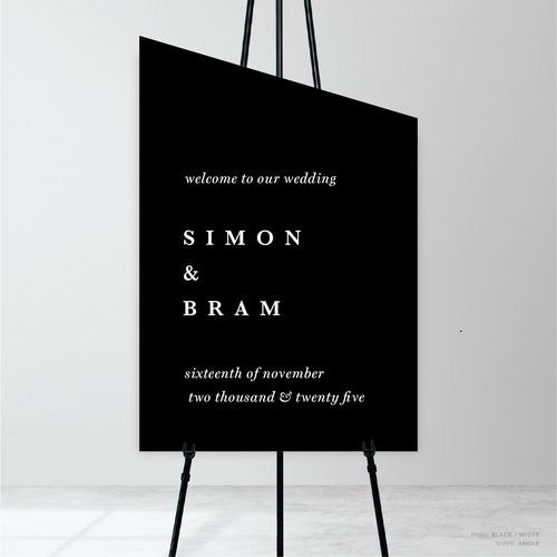 Ferris Wheel: Wedding Welcome Sign