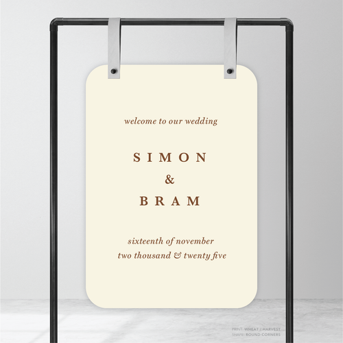 Ferris Wheel: Wedding Welcome Sign