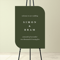 Ferris Wheel: Wedding Welcome Sign