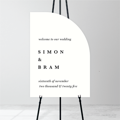 Ferris Wheel: Wedding Welcome Sign