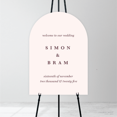 Ferris Wheel: Wedding Welcome Sign