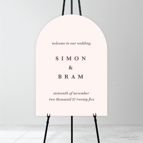 Ferris Wheel: Wedding Welcome Sign