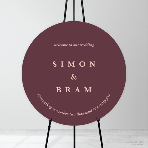 Ferris Wheel: Wedding Welcome Sign