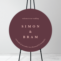 Ferris Wheel: Wedding Welcome Sign