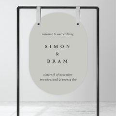 Ferris Wheel: Wedding Welcome Sign