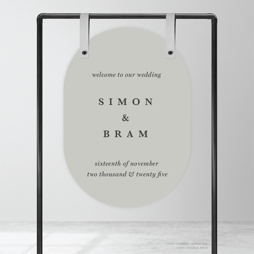 Ferris Wheel: Wedding Welcome Sign