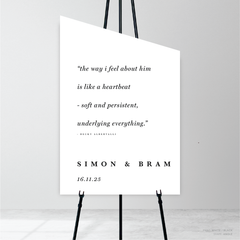 Ferris Wheel: Wedding Welcome Sign