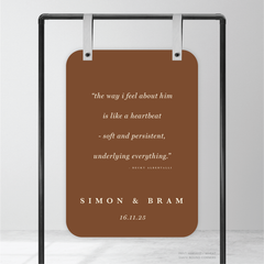 Ferris Wheel: Wedding Welcome Sign