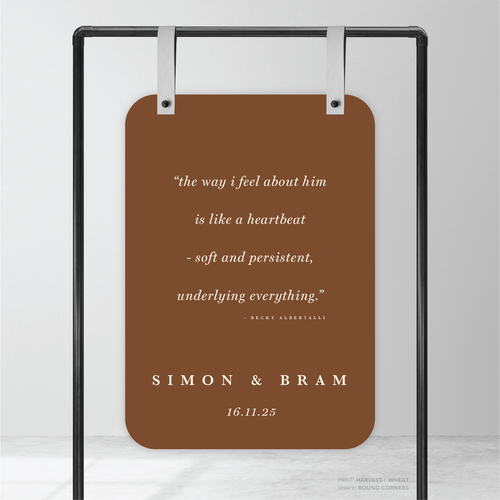 Ferris Wheel: Wedding Welcome Sign