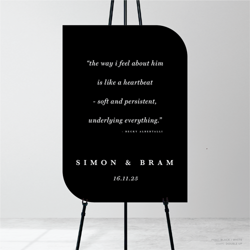 Ferris Wheel: Wedding Welcome Sign