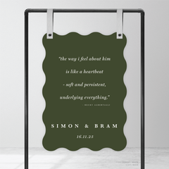 Ferris Wheel: Wedding Welcome Sign