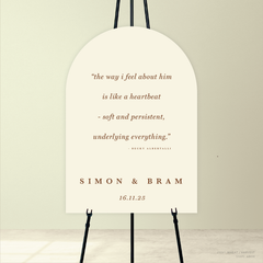 Ferris Wheel: Wedding Welcome Sign