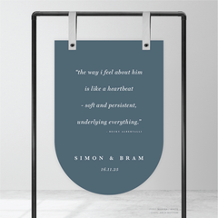 Ferris Wheel: Wedding Welcome Sign